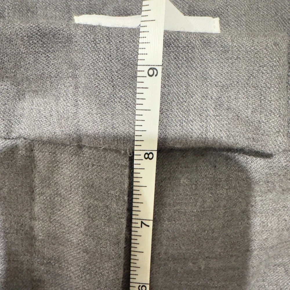 JG Hook Gray Wool Blend Pleated Wide Leg Dress Pants Size 8